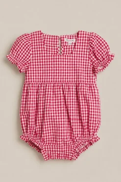 Baby Jessie Romper in Red Gingham