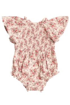 Baby Jovie Romper in Ivory Heritage Rose