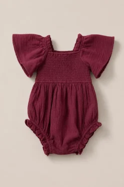 Baby Lennon Romper in Wildberry
