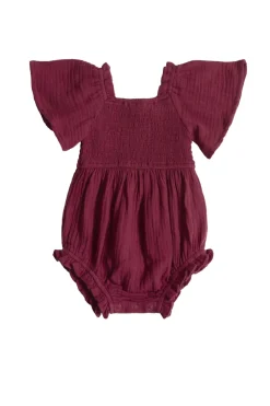 Baby Lennon Romper in Wildberry