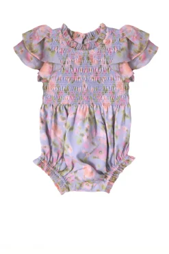 Baby Lottie Romper in Vibrant English Garden