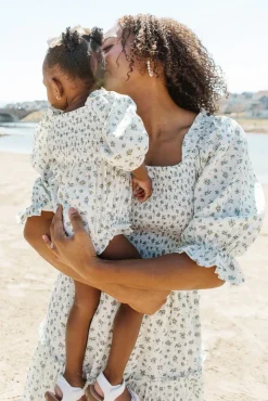 Baby Madeline Romper in Blue