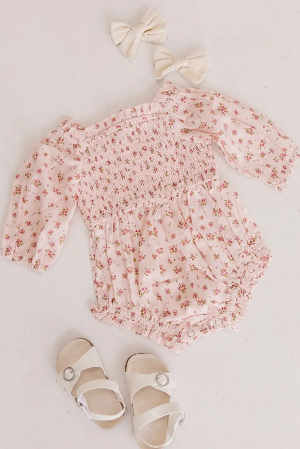 Baby Madeline Romper in Pink