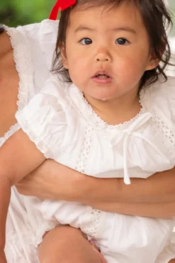 Baby Palermo Romper in White