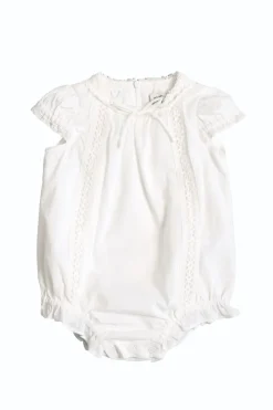 Baby Palermo Romper in White
