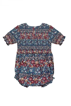 Baby Parker Romper in Dusk Floral Medley