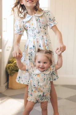 Baby Sophia Romper in Blue Bouquet