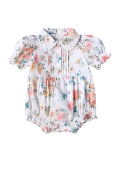 Baby Sophia Romper in Countryside Peony Blossom