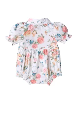 Baby Sophia Romper in Countryside Peony Blossom