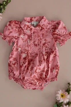Baby Sophia Romper in Desert Heritage Rose