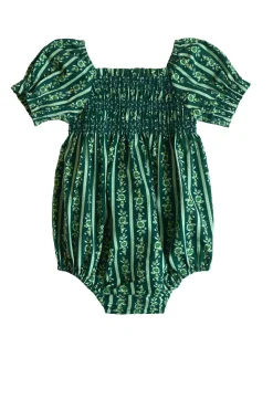 Baby Sunday Best Romper in Pine Felicity Floral