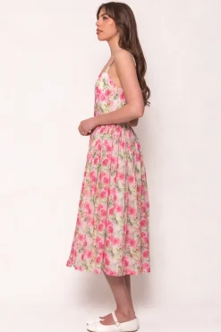 Ballerina Tank Dress in Pink Floral