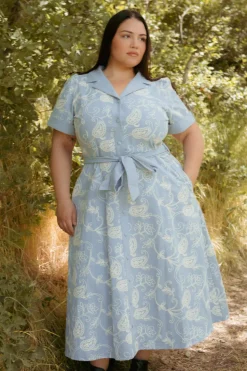 Bennett Dress in Cream Embroidery