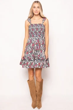 Blossom Dress in Navy Meadow