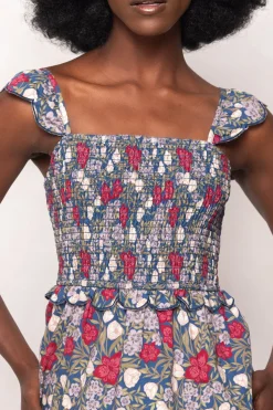 Blossom Dress in Navy Meadow