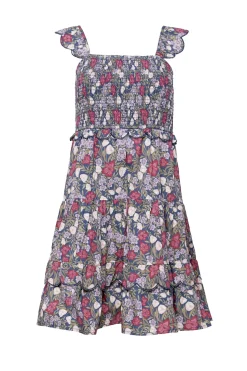 Blossom Dress in Navy Meadow