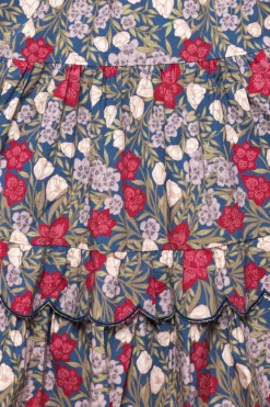 Blossom Dress in Navy Meadow