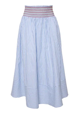 Bluebell Skirt in Blue & White Stripes