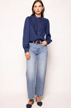Blythe Blouse in Navy