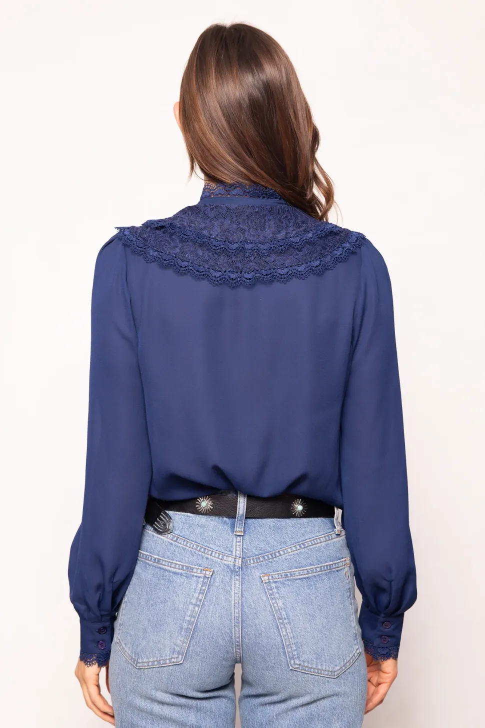Blythe Blouse in Navy