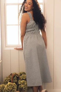 Bowen Dress in Black Diamonte Gingham