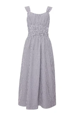 Bowen Dress in Black Diamonte Gingham
