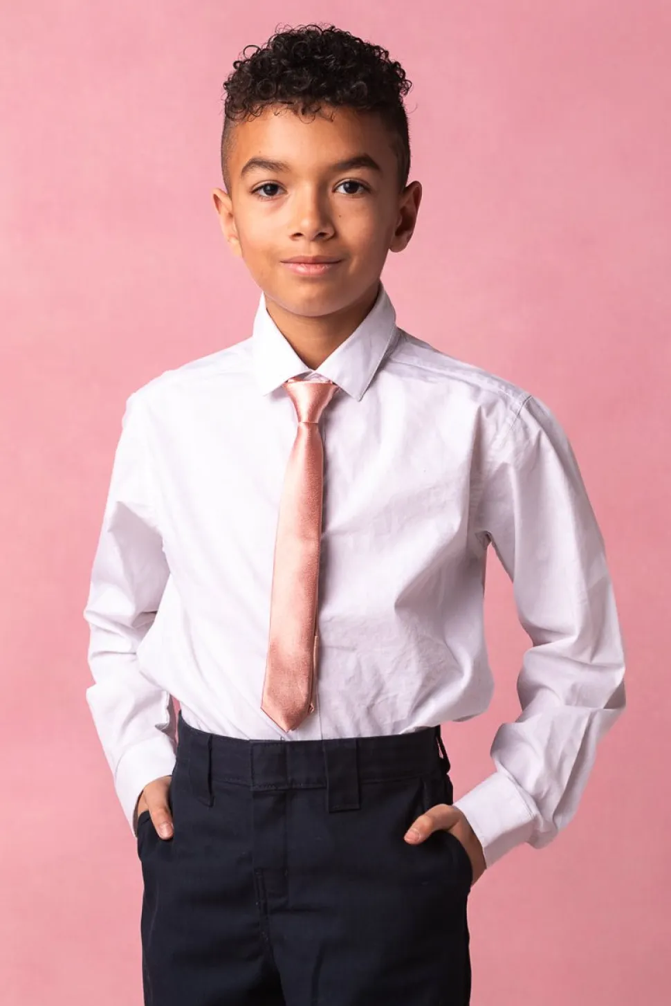 Boys Max Tie in Apricot Crush