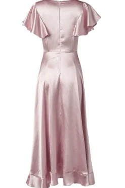 Callie Dress in Blush Satin