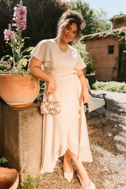 Callie Dress in Champagne Chiffon