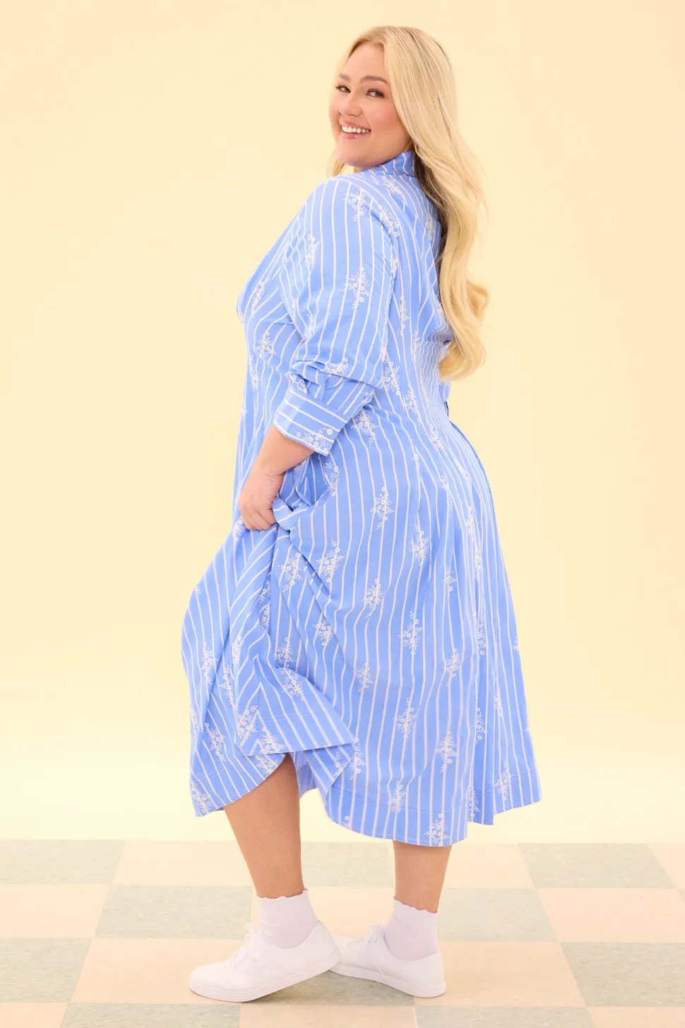 Cameron Dress in Light Blue