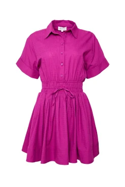 Campbell Dress in Dark Pink
