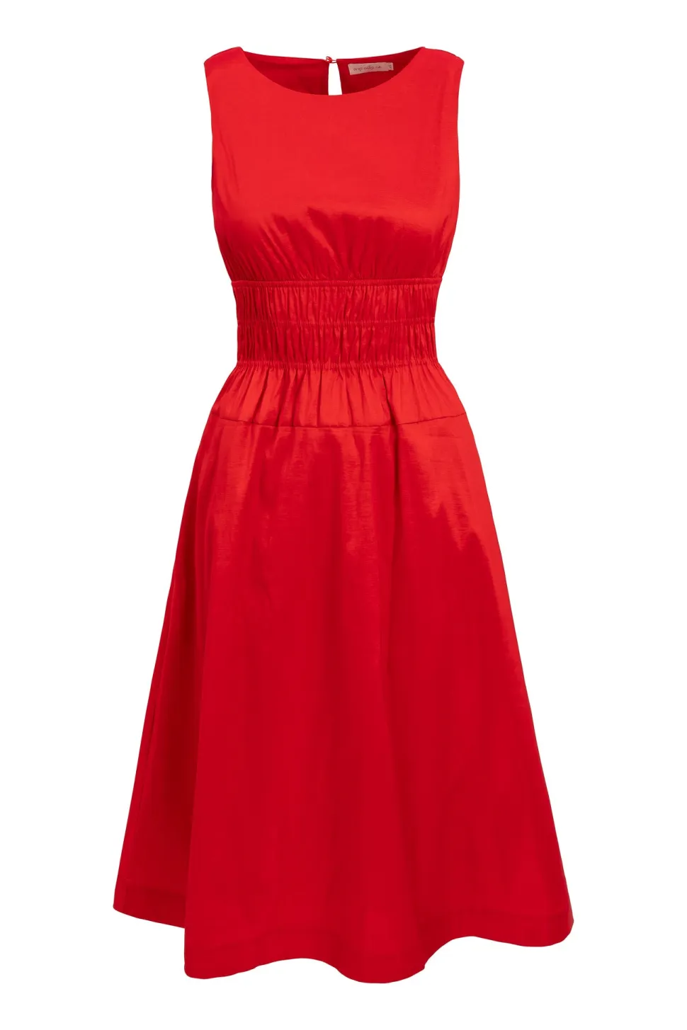 Carly Dress in Red Taffeta