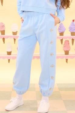 Casey Jogger Sweatpants in Light Blue