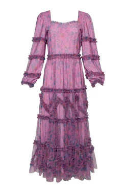 Catherine Dress in Climbing Vine Bloom
