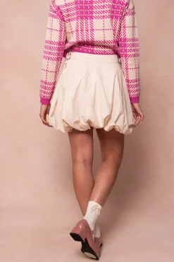 Clo Bubble Skirt in Cream