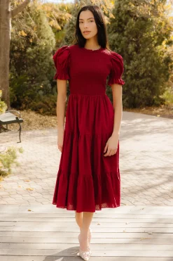 Cordelia Dress in Burgundy