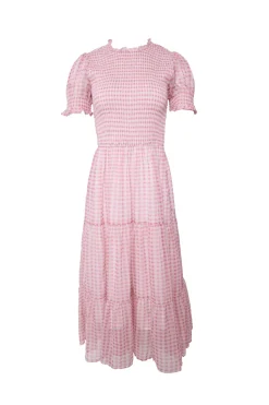 Cordelia Dress in Desert Rose Gingham