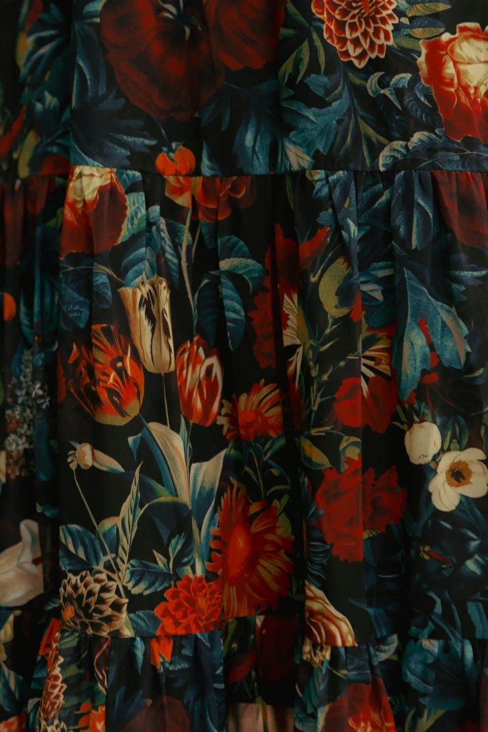 Cordelia Dress in Moody Floral
