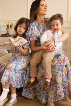 Cordelia Dress in Pretty Plumeria