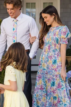 Cordelia Dress in Pretty Plumeria