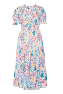 Cordelia Dress in Pretty Plumeria