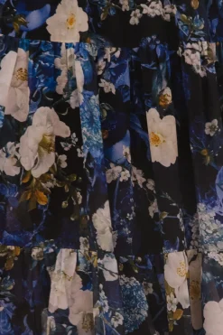 Cordelia Dress in Winter Rose Garden