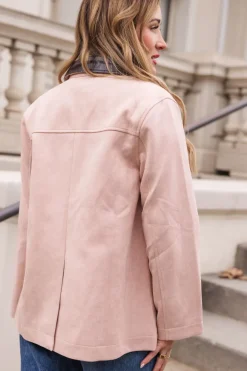 Daphne Coat in Light Pink