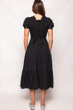 Darby Dress in Black Diamonte