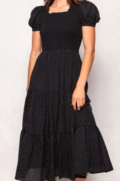 Darby Dress in Black Diamonte