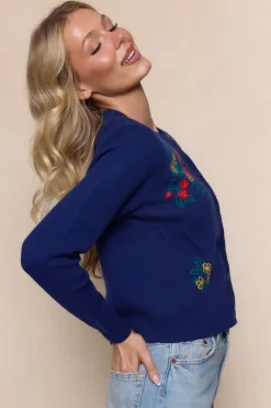 Delphi Sweater in Strawberry Print