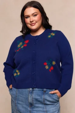 Delphi Sweater in Strawberry Print