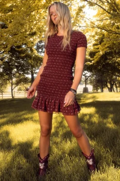 Elaine Dress in Mulberry Vine