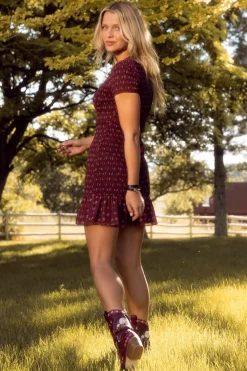 Elaine Dress in Mulberry Vine