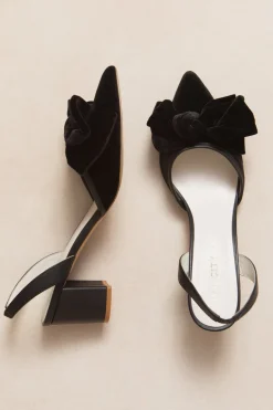 Eloise Bow Heel in Black